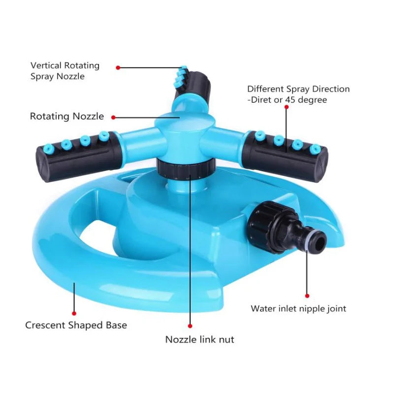 360° Automatic Rotating Lawn Sprinkler 